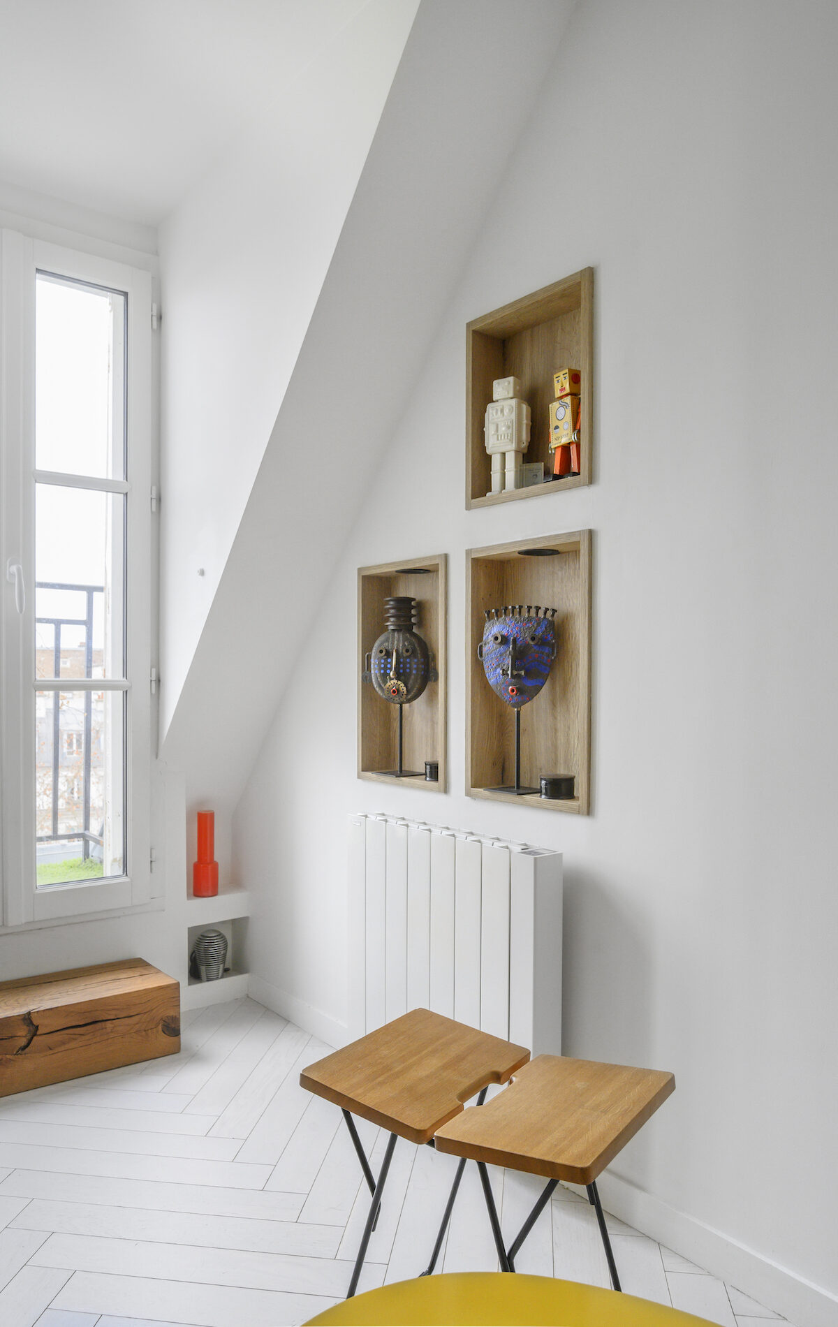 niches décoratives dans studio parisien